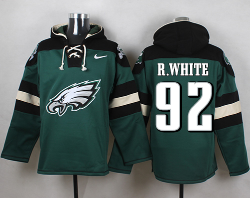 Nike Eagles #92 Reggie White Midnight Green Player Pullover NFL Hoodie